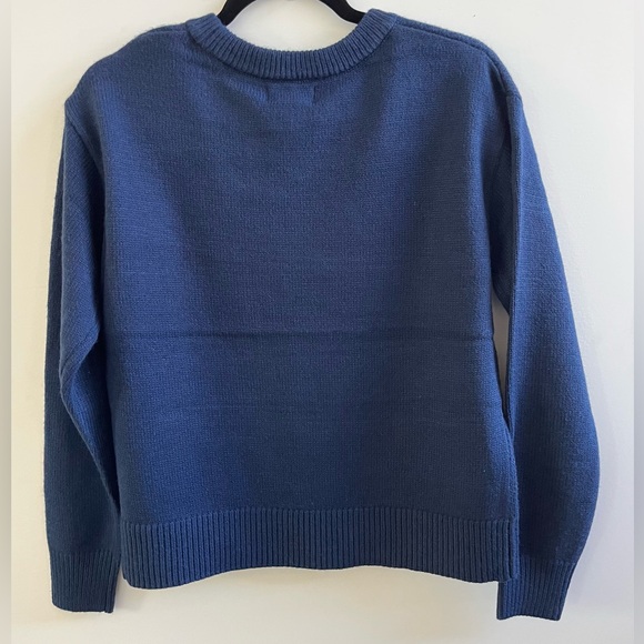 🩷 Express PARIS BOUCLE KNIT PATCH SWEATER Women’s - Picture 4 of 12